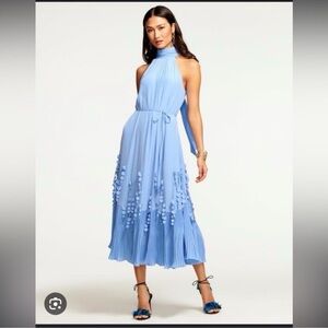 Ramy Brook Eliza Pleated Halter Dress Size XL